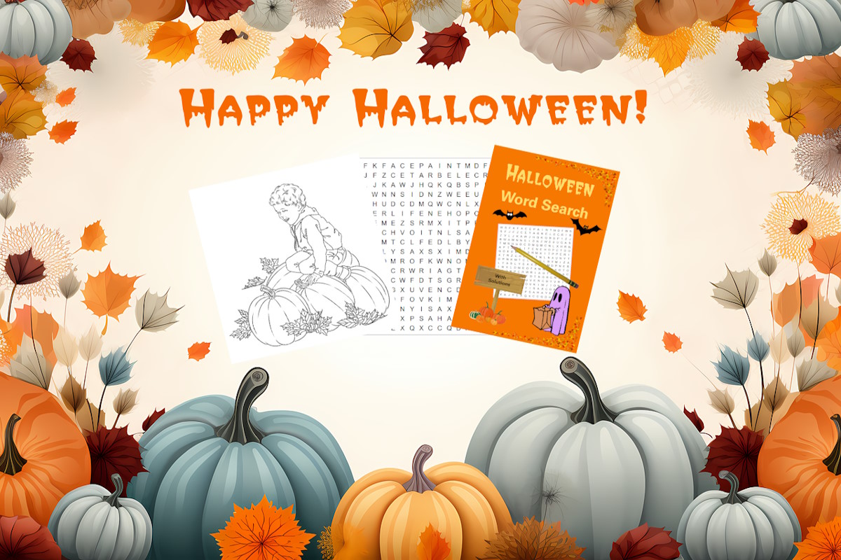 Halloween Fun for the Whole Family: Coloring Pages, Puzzles and TV Shows