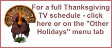 Thanksgiving TV Schedule